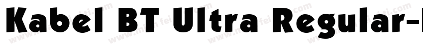 Kabel BT Ultra Regular字体转换